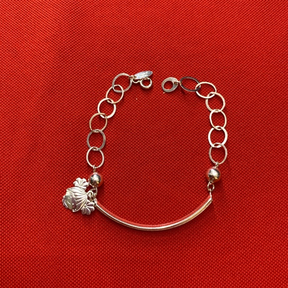 925 sterling silver bracelet with yellow, white and pink zircon and girl charm‎ - Picture 4 of 16